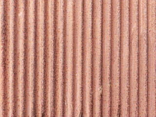 Closeup old and rusty corrugated zinc sheet wall, grunge background metal texture