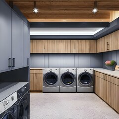 A laundry room with a washer and dryer2, Generative AI