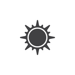 Sun vector icon