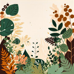 Fototapeta na wymiar Beautiful colorful leaves. Abstract background or wallpaper. Printable artwork. Generative AI.