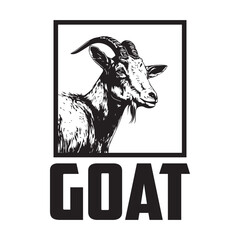 Goat Illustrations Logo, Goat Logo Vector