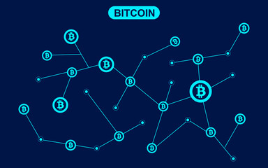 bitcoin cryptocurrency blockchain distribution network.