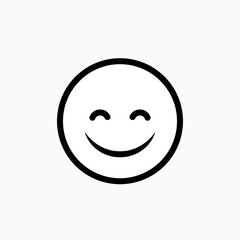 Smiley Emoticon, Happy Symbol. Funny Expression. Comedy Movie Genre Icon.   