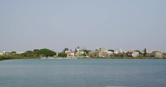Tainan city downtown in the sea coast