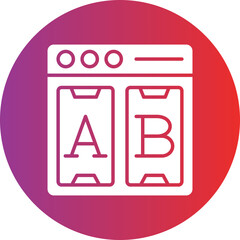 Vector Design Ab Testing Icon Style