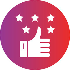 Vector Design Positive Review Icon Style