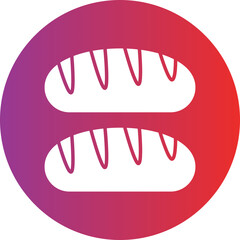 Vector Design Loaf Icon Style