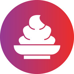 Vector Design Cream Icon Style