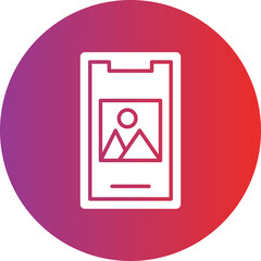 Vector Design Mobile Image Icon Style