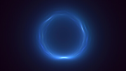 3D rendering abstract circle light background