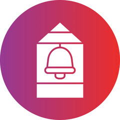 Vector Design Bell Tower Icon Style