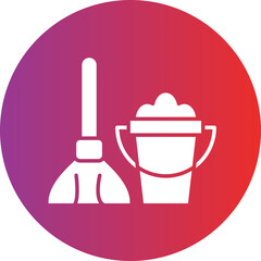 Vector Design Mop Icon Style
