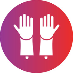 Obraz premium Vector Design Cleaning Gloves Icon Style