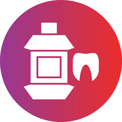 Obraz premium Vector Design Mouthwash Icon Style