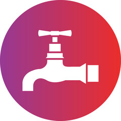 Vector Design Water Tap Icon Style