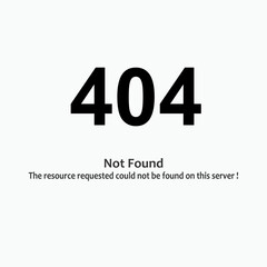 404 Error Icon. Failure Message. Problem to Access.   