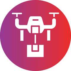 Vector Design Drone Delivery Icon Style