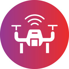 Vector Design Smart Drone Icon Style