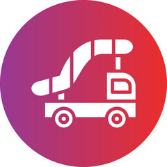 Vector Design Aircraft Stairs Icon Style