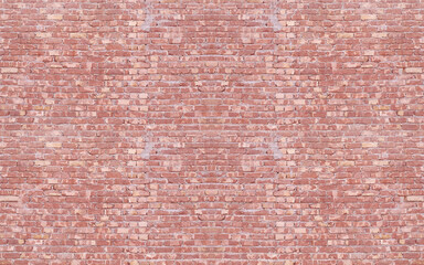 abstract redbrick wall pattern background, rough solid texture and grunge surface backdrop for architecture material decoration or retro interior room concepts