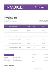 Corporate Invoice Design Template Bill form Business Payments Details