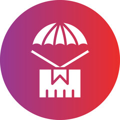 Vector Design Parachute Delivery Icon Style