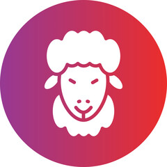 Vector Design Sheep Icon Style