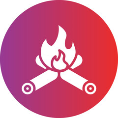 Vector Design Bonfire Icon Style