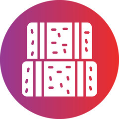 Vector Design Hay Bale Icon Style