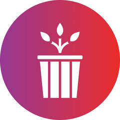 Vector Design Plant Pot Icon Style
