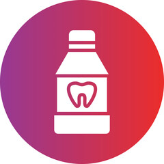 Vector Design Mouthwash Icon Style