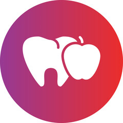 Vector Design Tooth Nutrition Icon Style
