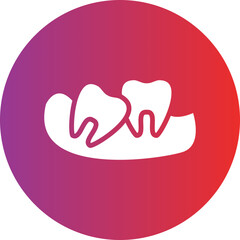 Vector Design Wisdom Tooth Icon Style