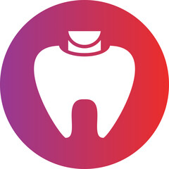 Vector Design Dental Filling Icon Style