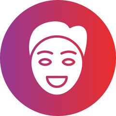 Vector Design Smiling Man Icon Style