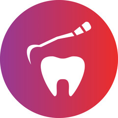 Vector Design Tooth Scaling Icon Style