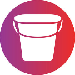Vector Design Water Bucket Icon Style
