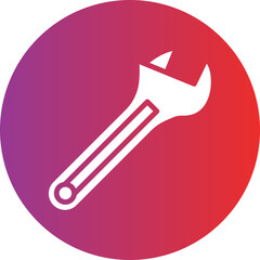 Vector Design Wrench Icon Style