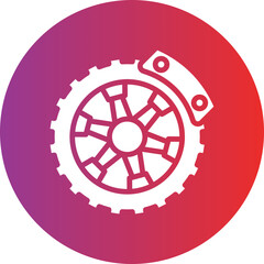 Vector Design Brake Disc Icon Style