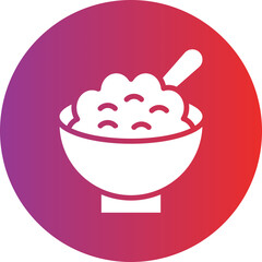 Vector Design Cereal Bowl Icon Style