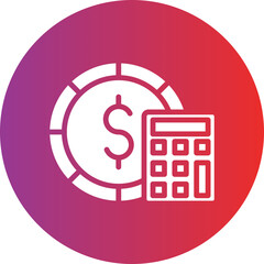 Vector Design Budget Icon Style