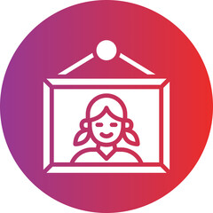 Vector Design Photo Frame Icon Style