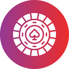 Vector Design Poker Chip Icon Style