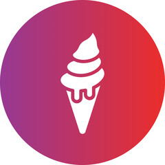 Vector Design Icecream Cone Icon Style