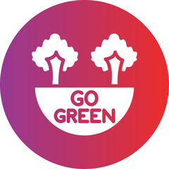 Vector Design Go Green Icon Style