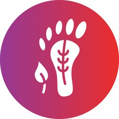 Vector Design Carbon Footprint Icon Style