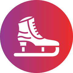 Vector Design Ice Skate Icon Style