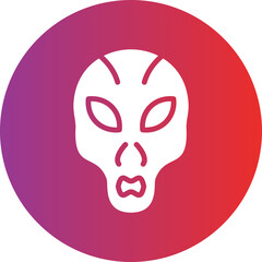 Vector Design Extraterrestrial Icon Style