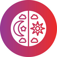 Vector Design Day and Night Icon Style