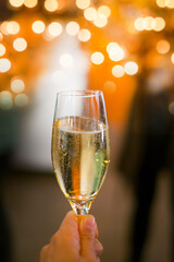 シャンパンで乾杯